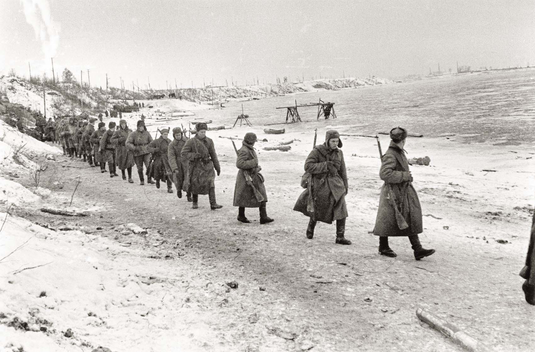 Soldaten der Roten Armee während der Leningrader Blockade
